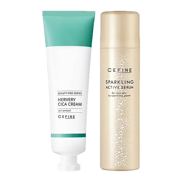 セフィーヌ ハーバリー シカクリーム 50g とスパークリングアクティブセラム のセット