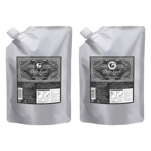 ディープレイヤー ディープレイヤー ExG シャンプー +トリートメントセット750g+750ml詰め替え用