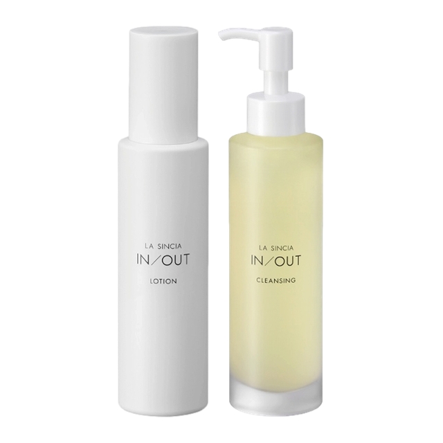 ラシンシア IN/OUT ローション 120mL ＋ クレンジング 150mL セット