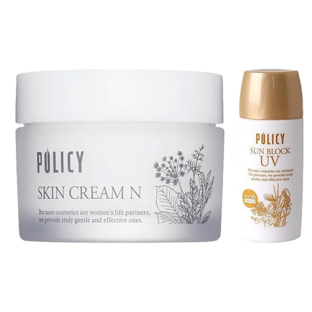ポリシー スキンクリームN 35g とサンブロックUV 55g のセット