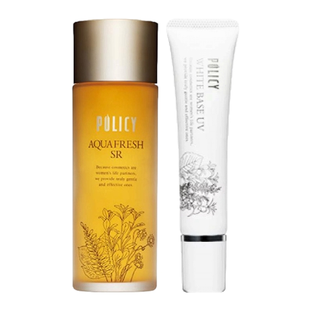 ポリシー アクアフレッシュSR 120ml とホワイト ベース UV 30g のセット