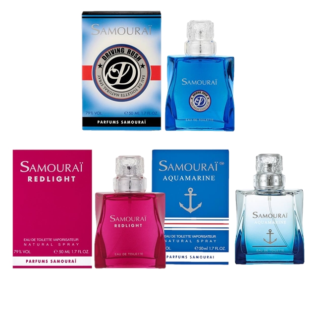 サムライ メンズ オードトワレ 3種セット 50ml x3アクアマリン/ドライビングラッシュ/レッドライト