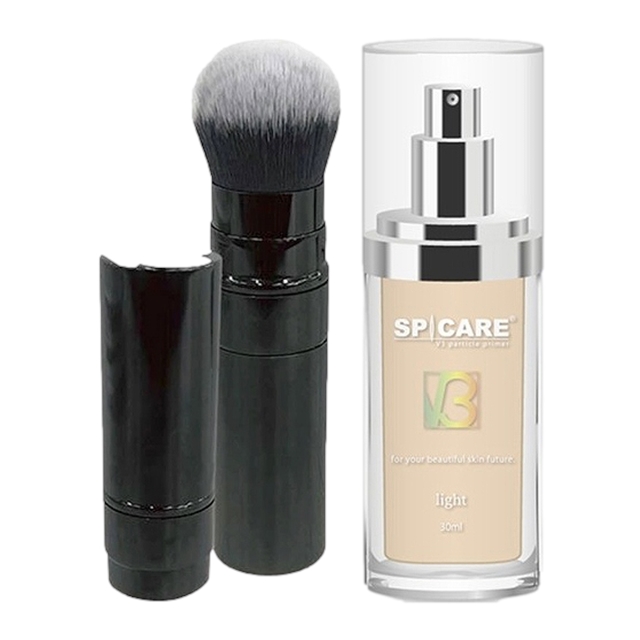 スピケア V3 パーティクルプライマー + パウダーブラシ 30mlライト