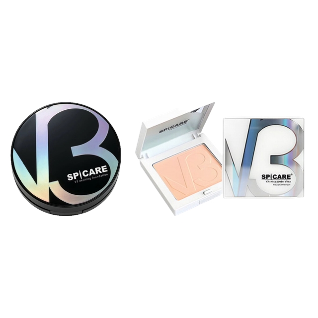 スピケア V3 2点セット/ エキサイティングファンデーション 15g ケース入り・パフ1枚付き 本体 ＋ セットアップパウダー 11.5g シャイニー15g ケース入り・パフ1枚付き+11.5g本体+シャイニー