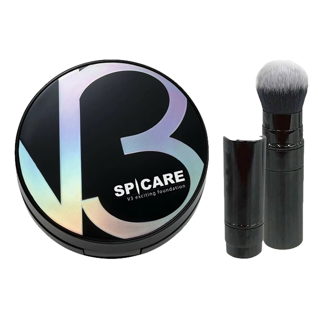 スピケア V3 エキサイティングファンデーション ＋ ブラシ15g ケース入・パフ1枚付き