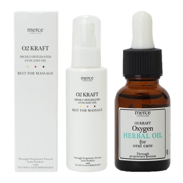 O2クラフト オーツークラフトピュアAアボカド油 とハーバル オーラルケアオイル のセット100ml+20ml