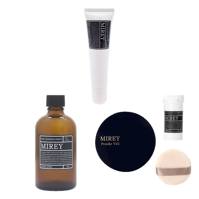ミレイ リポーションエッセンス R + プロテクトデイミルク + パウダーベール セット90ml+40gパフ付き