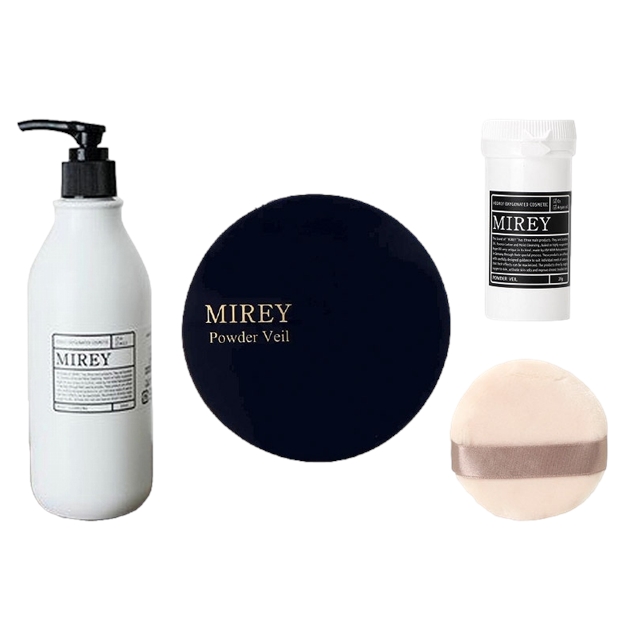ミレイ モイストクレンジング +パウダーベール セット350mlケース・パフ付