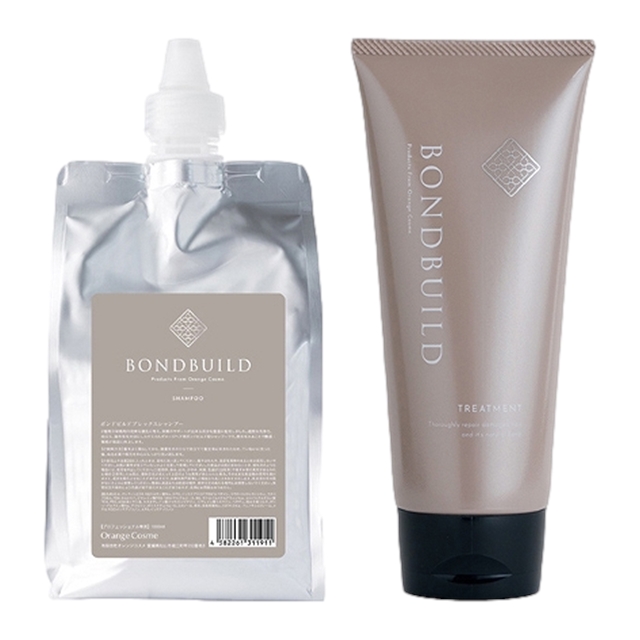 オレンジコスメ ボンドビルド プレックスシャンプー +トリートメントセット1000ml/200gリフィル