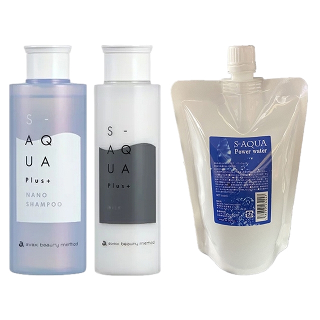 サイエンスアクア OHシャンプー 200ml とミルク 120g とパワーウォーター 500ml(リフィル） のセット