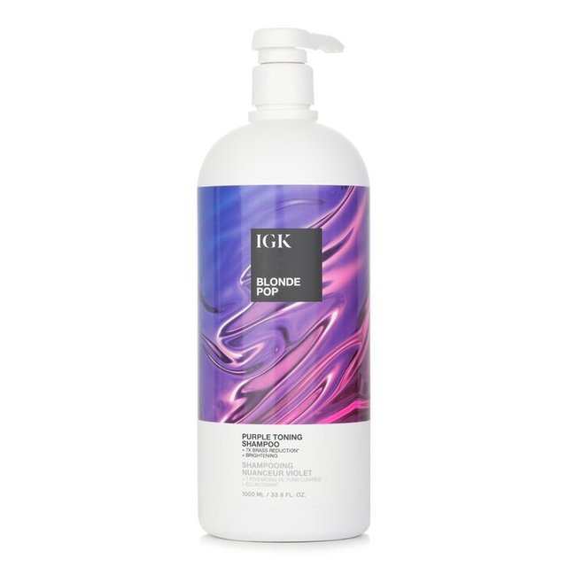 IGK ブロンド ポップ パープル トーニング シャンプー1000ml