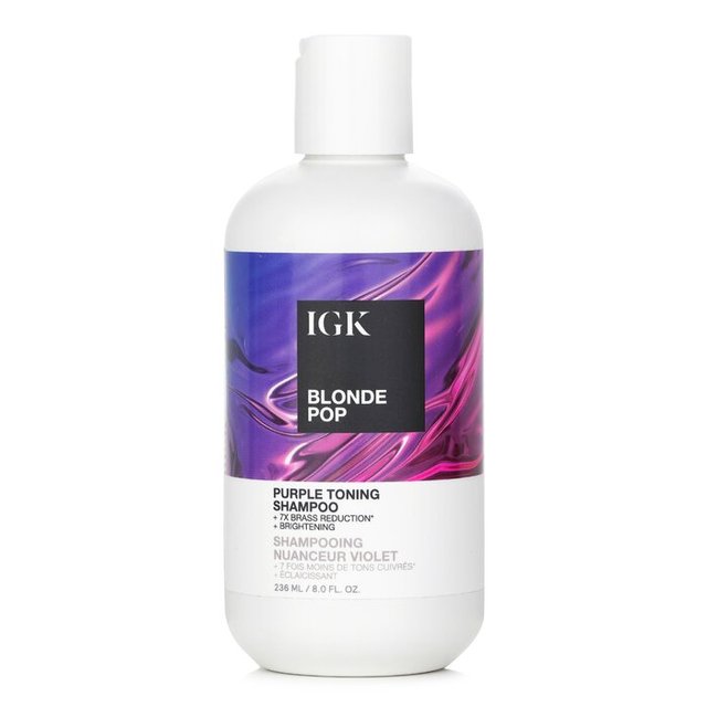 IGK ブロンド ポップ パープル トーニング シャンプー236ml