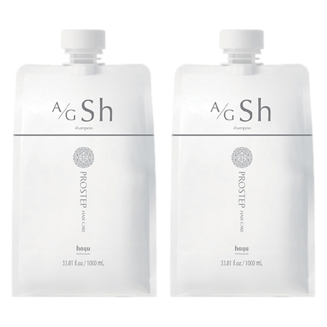 ホーユー プロステップ ヘアケア A/G シャンプー1000ml(リフィル） x 2お得な2個セット