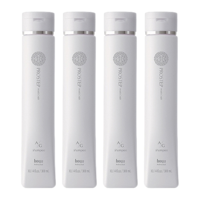 ホーユー プロステップ ヘアケア A/G シャンプー300ml x 4お得な4個セット