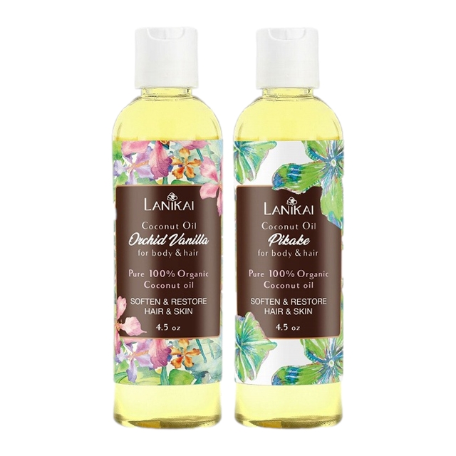 ラニカイ バス＆ボディ ボディ＆ヘアオイル 2種セット130mlx2オーキッドバニラ ＋ピカケ