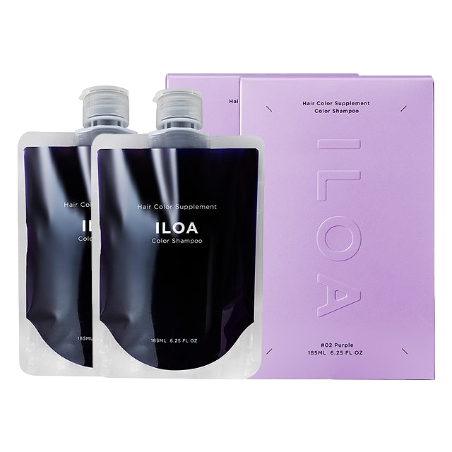 イロア イロア カラーシャンプー2セットパープル