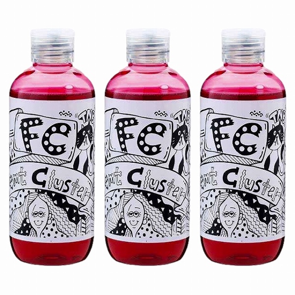 フェムトクラスター カラーキープシャンプー250ml x 3バーガンディピンク