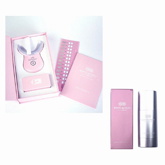 ホワイトインフィニティ LEDライトセットピンク