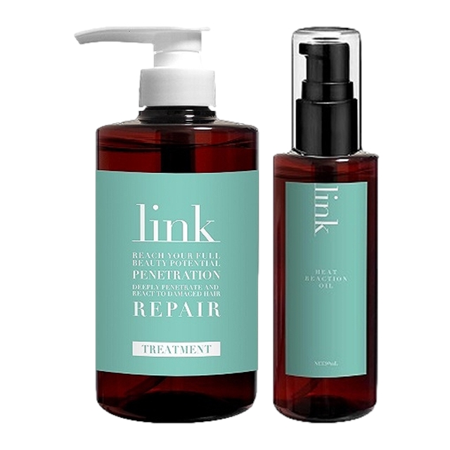 リンク トリートメント+ヒートリアクションオイル セット500ｇ+90ml
