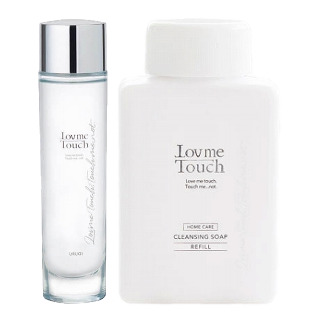 ラブミータッチ URUOI（うるおい） +クレンジングソープ泡 ホームケア（レフィル/ポンプ無し）のセット120ml+250mLレフィル/ポンプ無し