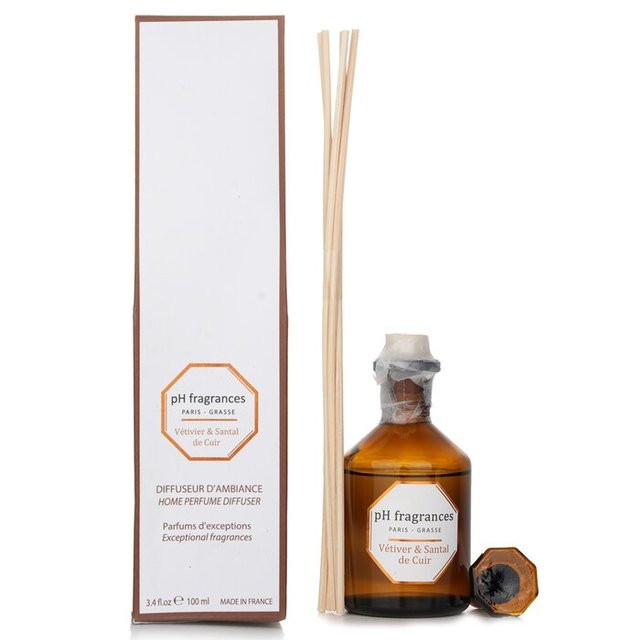 ピーエイチ フレグランス ベチバー ＆ サンダル オブ レザー ホームパフューム ディフューザー100ml