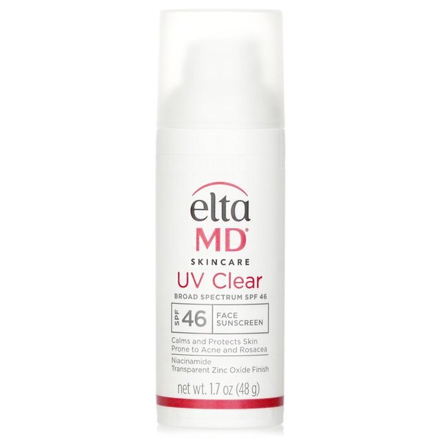 エルタMD UV クリア フェイシャル サンスクリーン SPF 46 - アクネ・ロザシア・ハイパーピグメンテーションが気になる肌向け48gランダムパッケージング