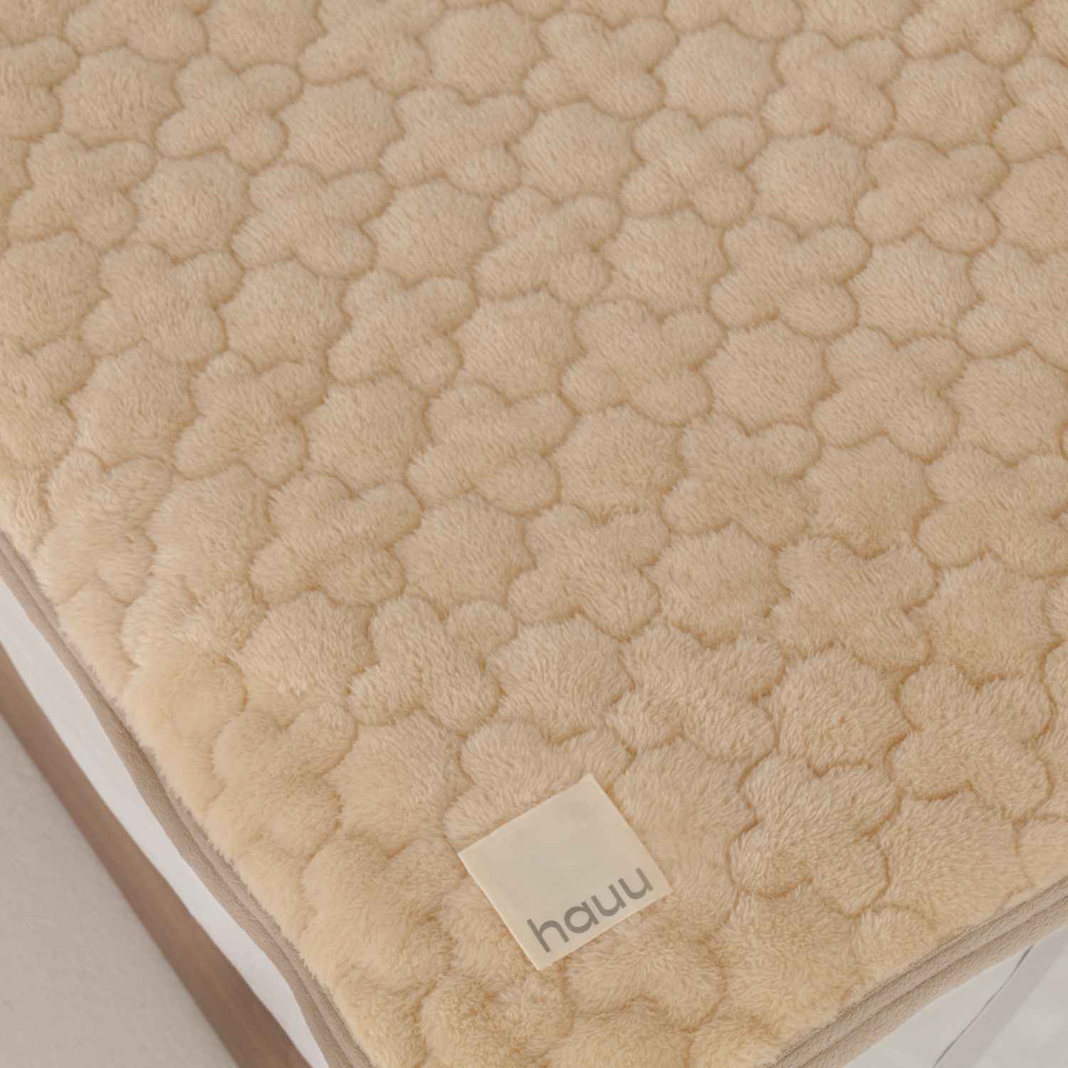 nishikawa 西川 hauu もちもち敷きパッド 吸湿発熱タイプ ベージュ セミダブル