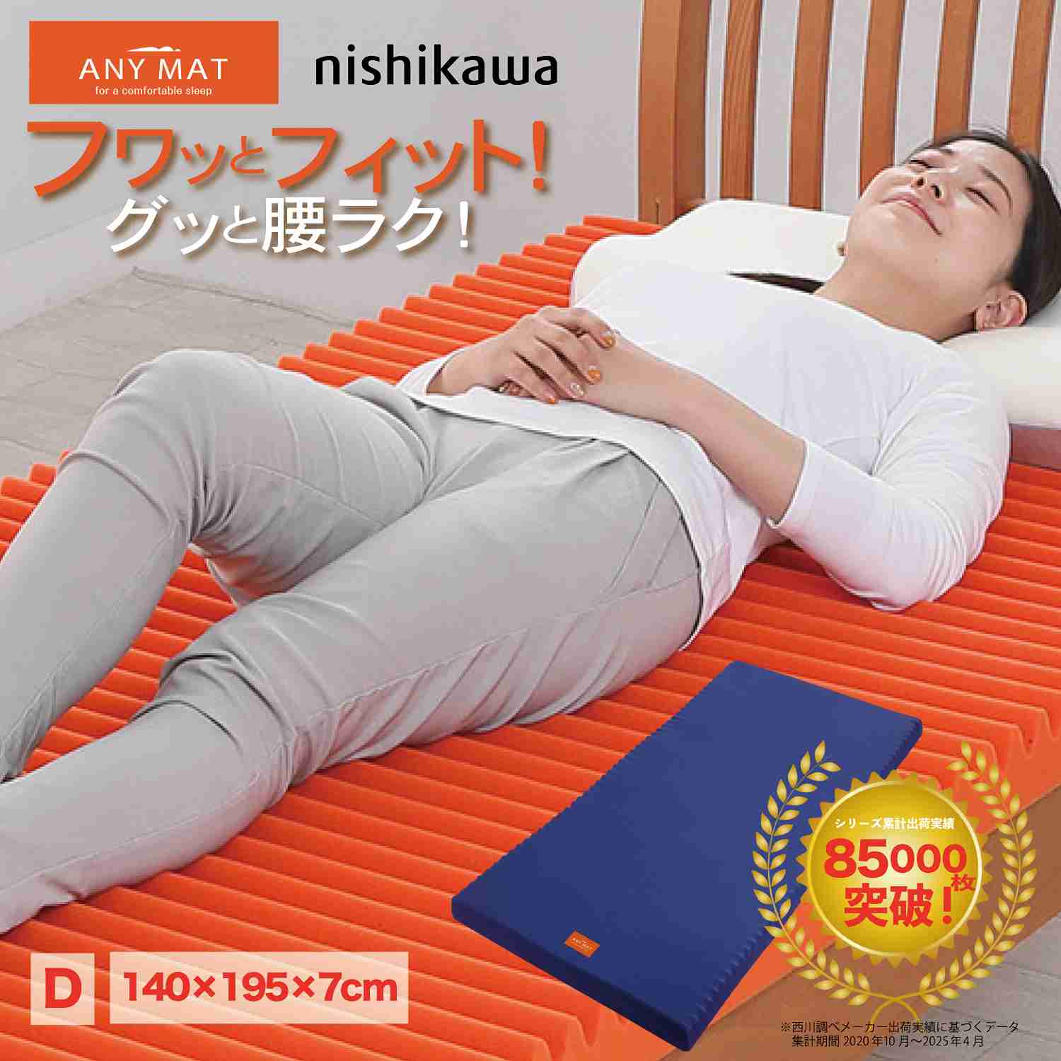 nishikawa 西川 エニーマット マットレス 丸巻きタイプ ダブルサイズ