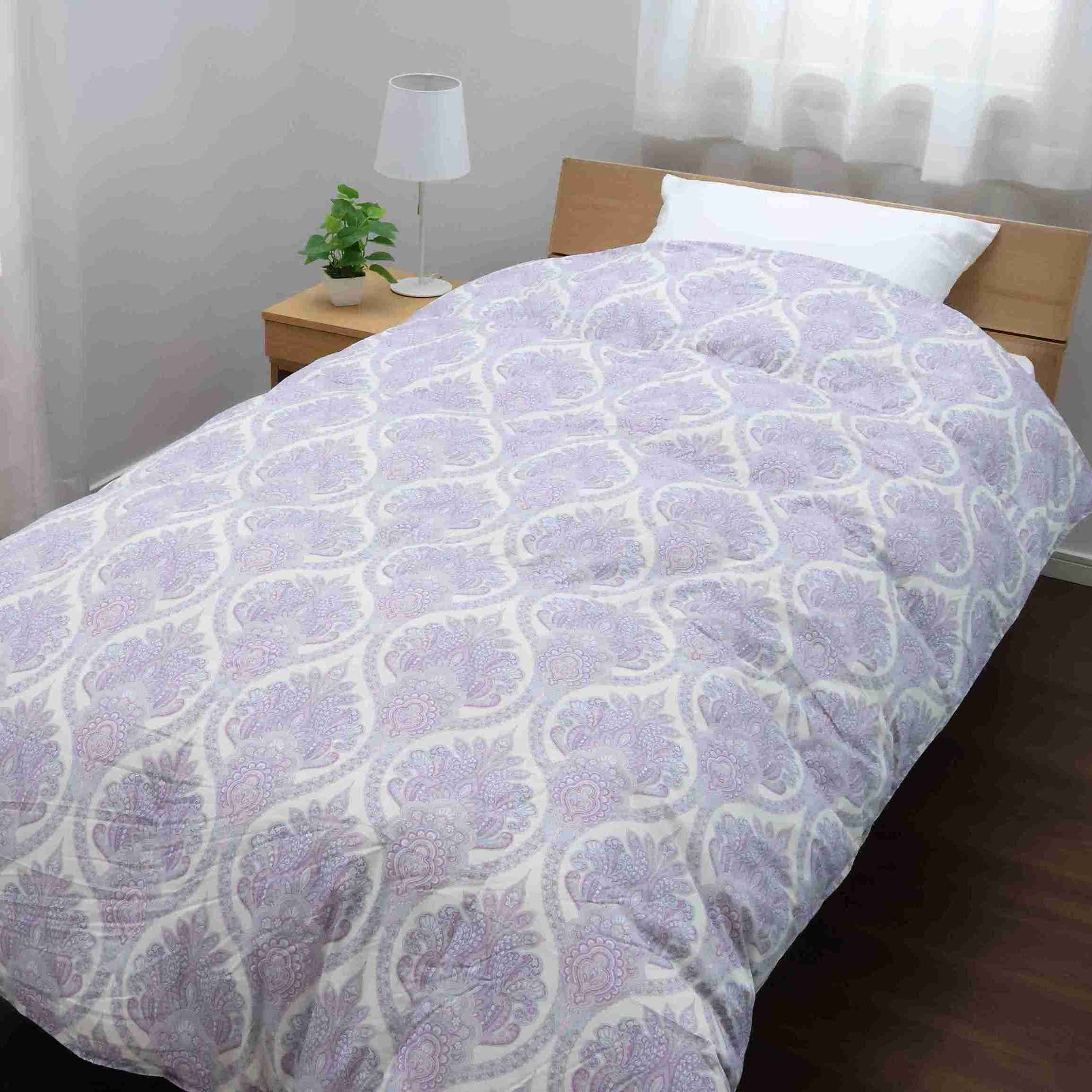 nishikawa 西川 羽毛掛けふとん（ホワイ トダック85%） シングルサイズ ラベンダー