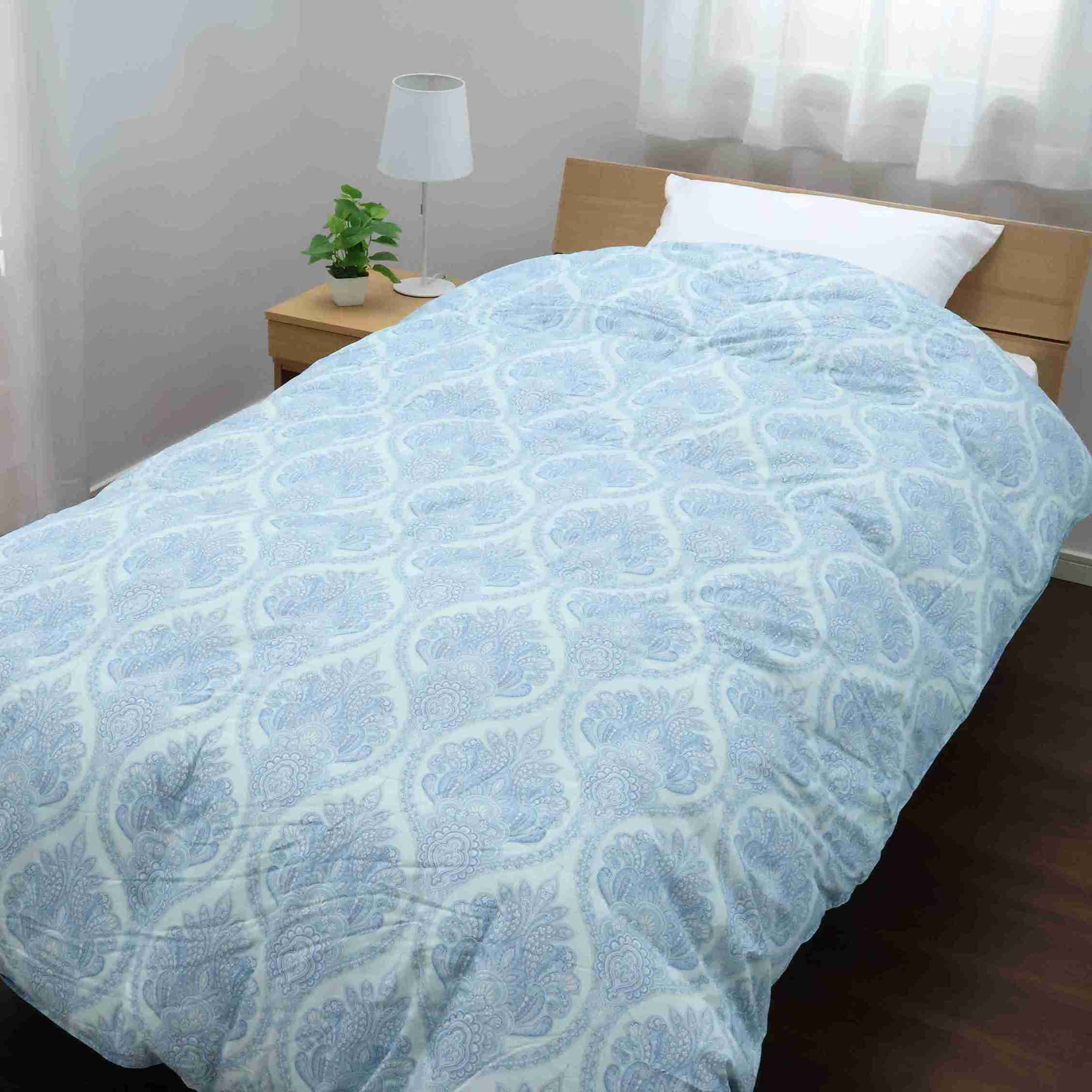 nishikawa 西川 羽毛掛けふとん（ホワイ トダック85%） シングルサイズ ブルー