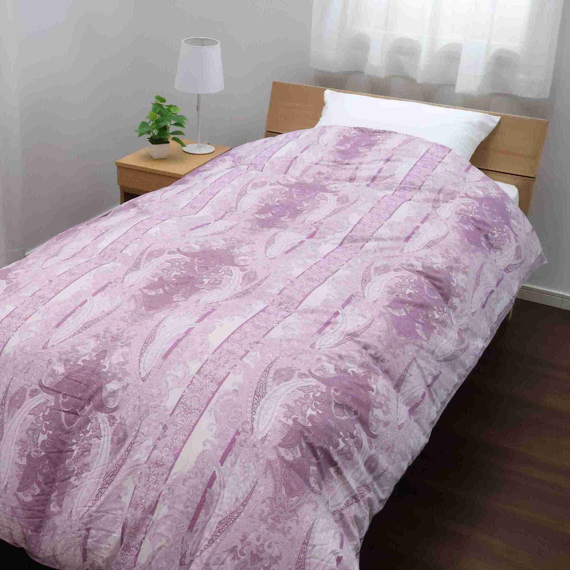 nishikawa （西川） 羽毛掛けふとん（ダックダウン90%） シングルサイズ ピンク