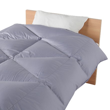 西川プレミアム 羽毛掛けふとん（ポーランドホワイトグースダウン93%） シングルサイズ ブルー