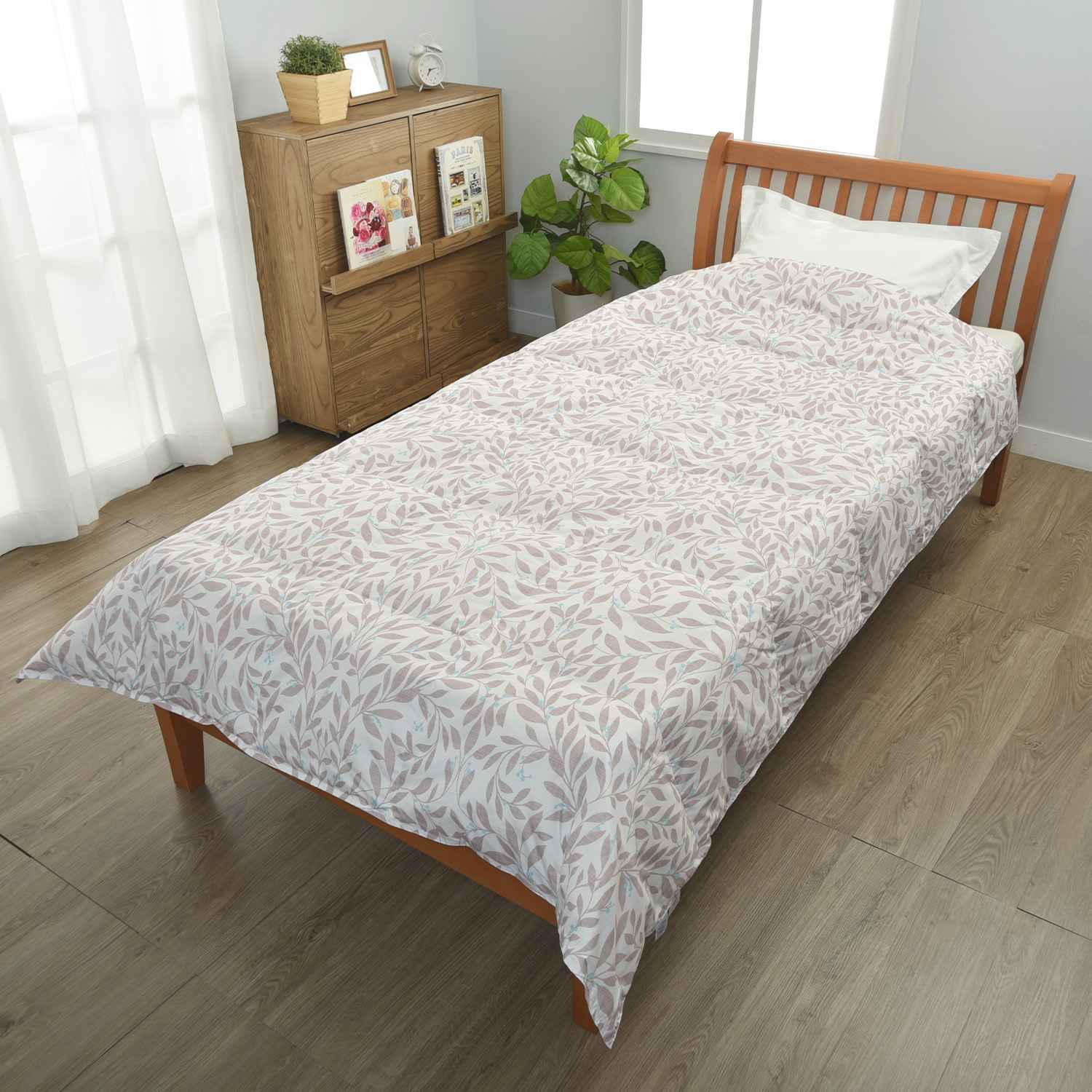 nishikawa 【西川】 訳アリ ダウン50%使用 羽毛肌掛けふとん シングルサイズ 150×210cm ベージュ