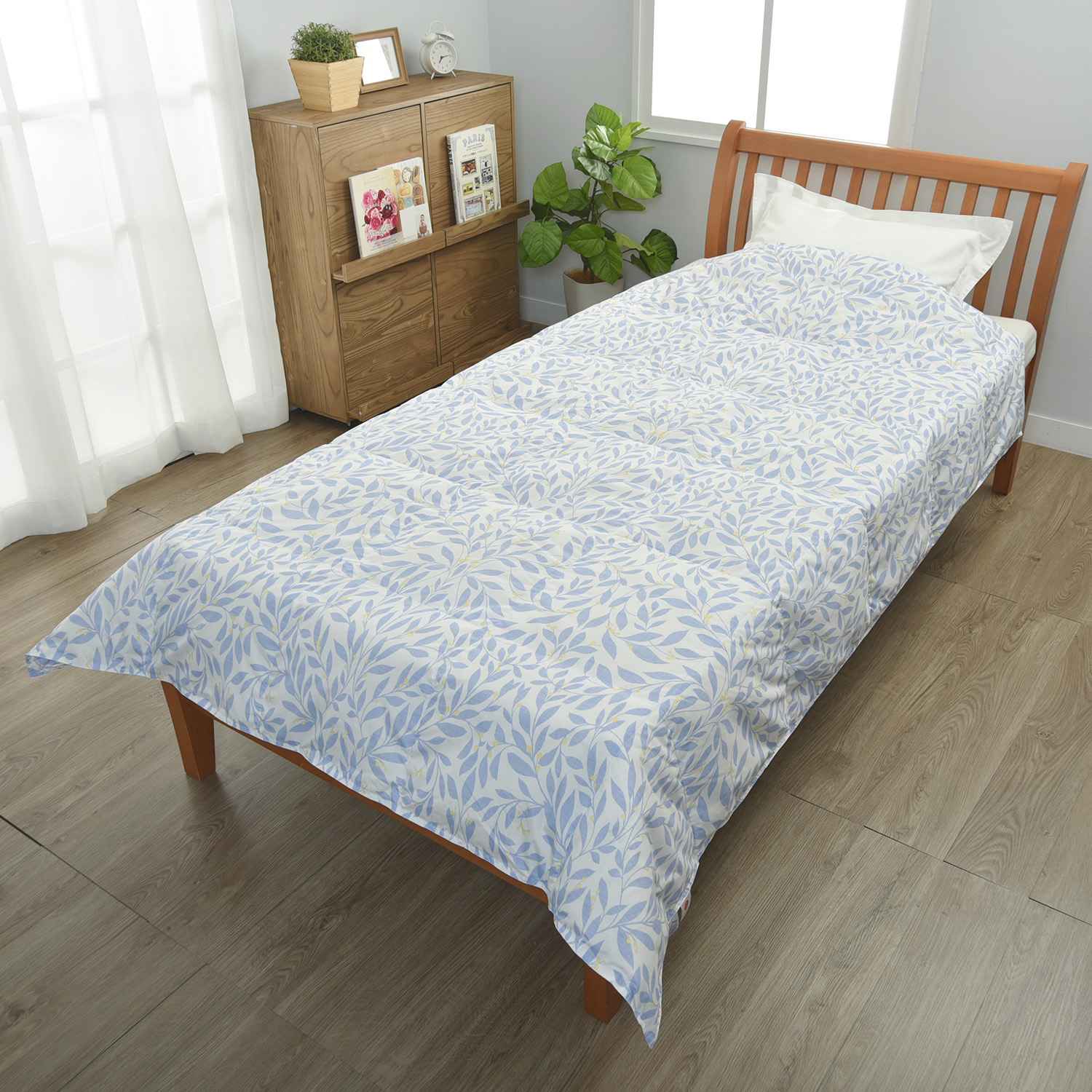 nishikawa 【西川】 訳アリ ダウン50%使用 羽毛肌掛けふとん シングルサイズ 150×210cm ブルー