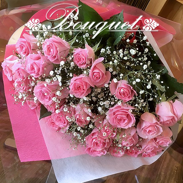 お花のブーケ 花束 1束 ギフト レッド系