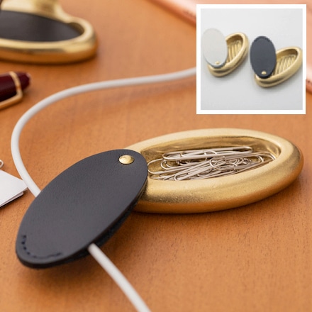 鋳向屋 ケーブルホルダー オーバル 紺