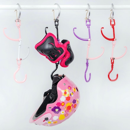 鋳向屋 ハンガー＆フックセット 女の子向け コスモスピンク×ホワイ ト