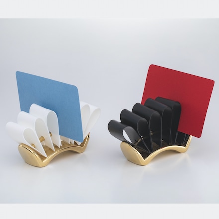 鋳向屋 カードスタンド カーブ 白