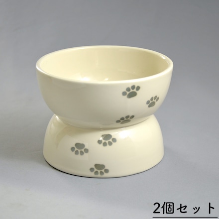 有田焼 ペット用食器2個セット 足跡