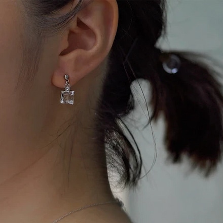 HARIO Lampwork Factory イヤリング ムーンライト HAA-ML-003E