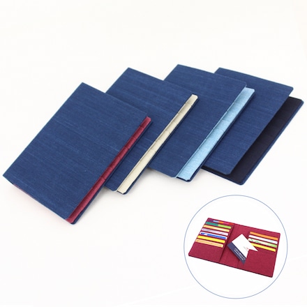 これいい和 武州正藍染 マルチカードケース ローズ