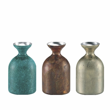 新潟県 燕×高岡 二重徳利1合 ブルー