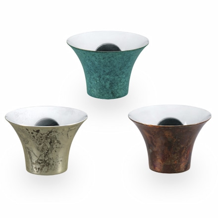 新潟県 燕×高岡 ぐい呑み ブルー