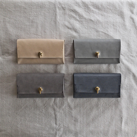 小銭が見える長財布 スミクロ