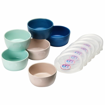 美濃焼　抗菌セラミック保存容器6個セット