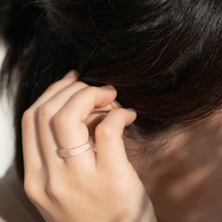 HARIO Lampwork Factory リング スモーク(12-13号） HAA-SK-001R