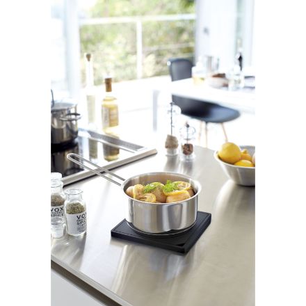 tower シリコン鍋敷き タワー 角型 ブラック