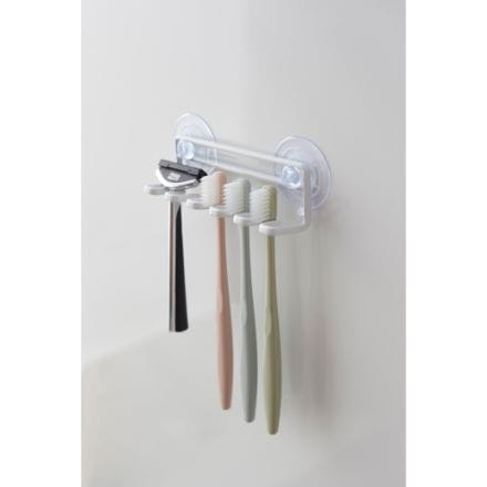 tower 吸盤トゥースブラシホルダー タワー 5連 ホワイト