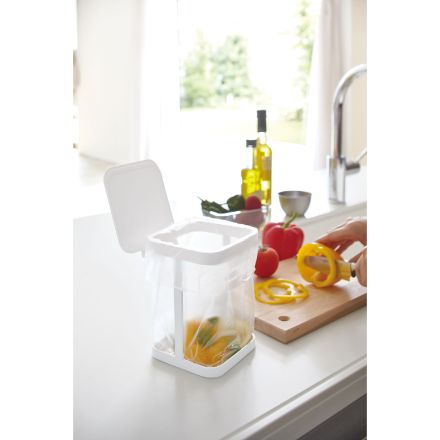 tower 蓋付きポリ袋エコホルダー タワー ホワイト