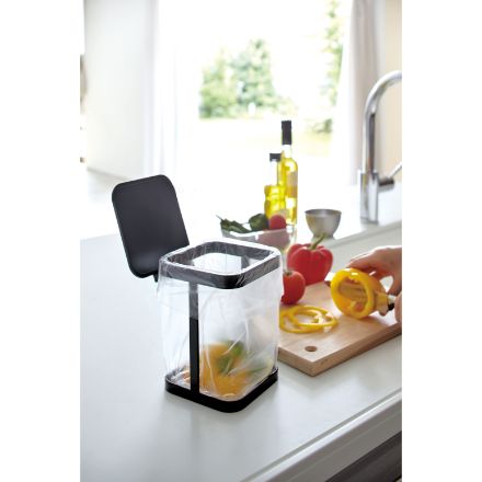 tower 蓋付きポリ袋エコホルダー タワー ブラック